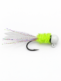 White Lightning – 1/16 oz Hand-Tied Crappie Jigs – 3 Pack